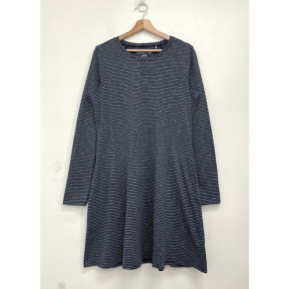 Toad & Co Windmere II Tencel Organic Cotton Long-Sleeve Fit & Flare Dress Large - Picture 13 of 14